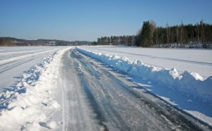 road with ice and snow